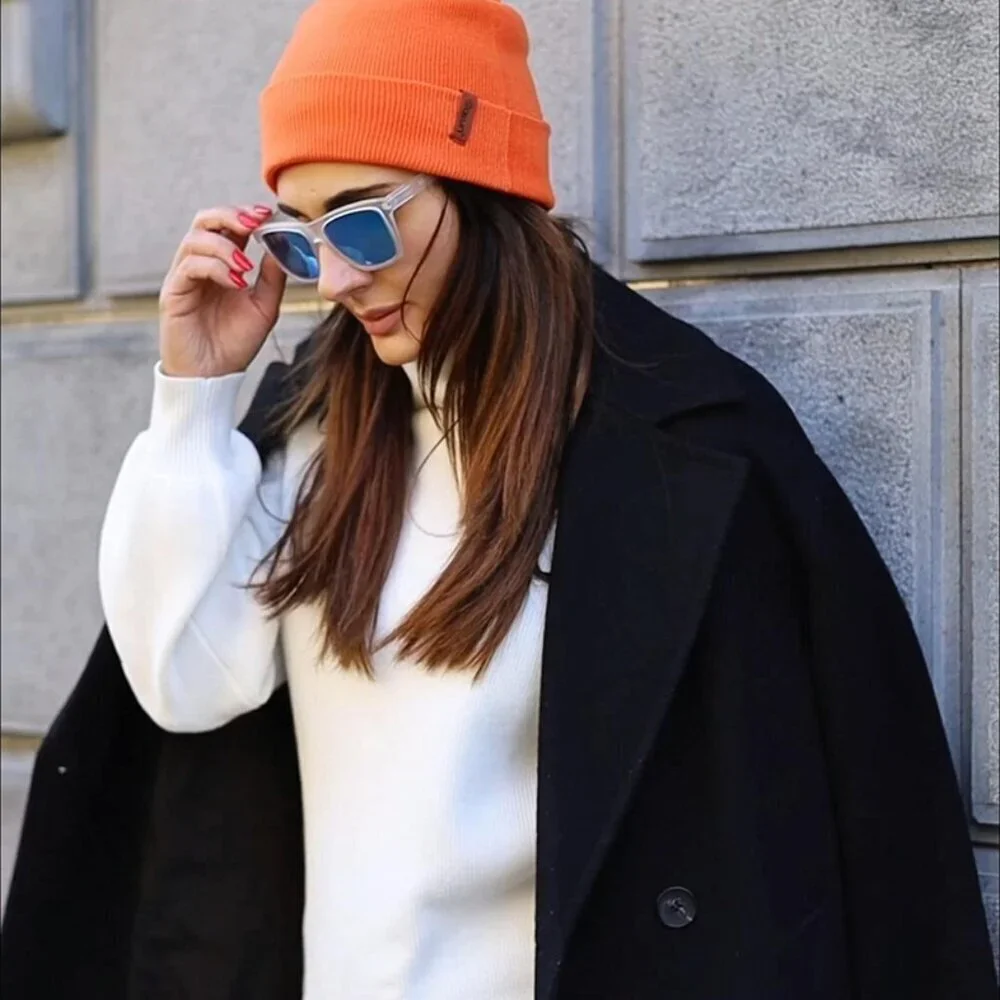 Unisex Knit Cuffed Beanie Soft Warm Winter Hat Minimal Chic Style